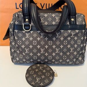 Louis Vuitton Black & White Canvas Monogram Handbag